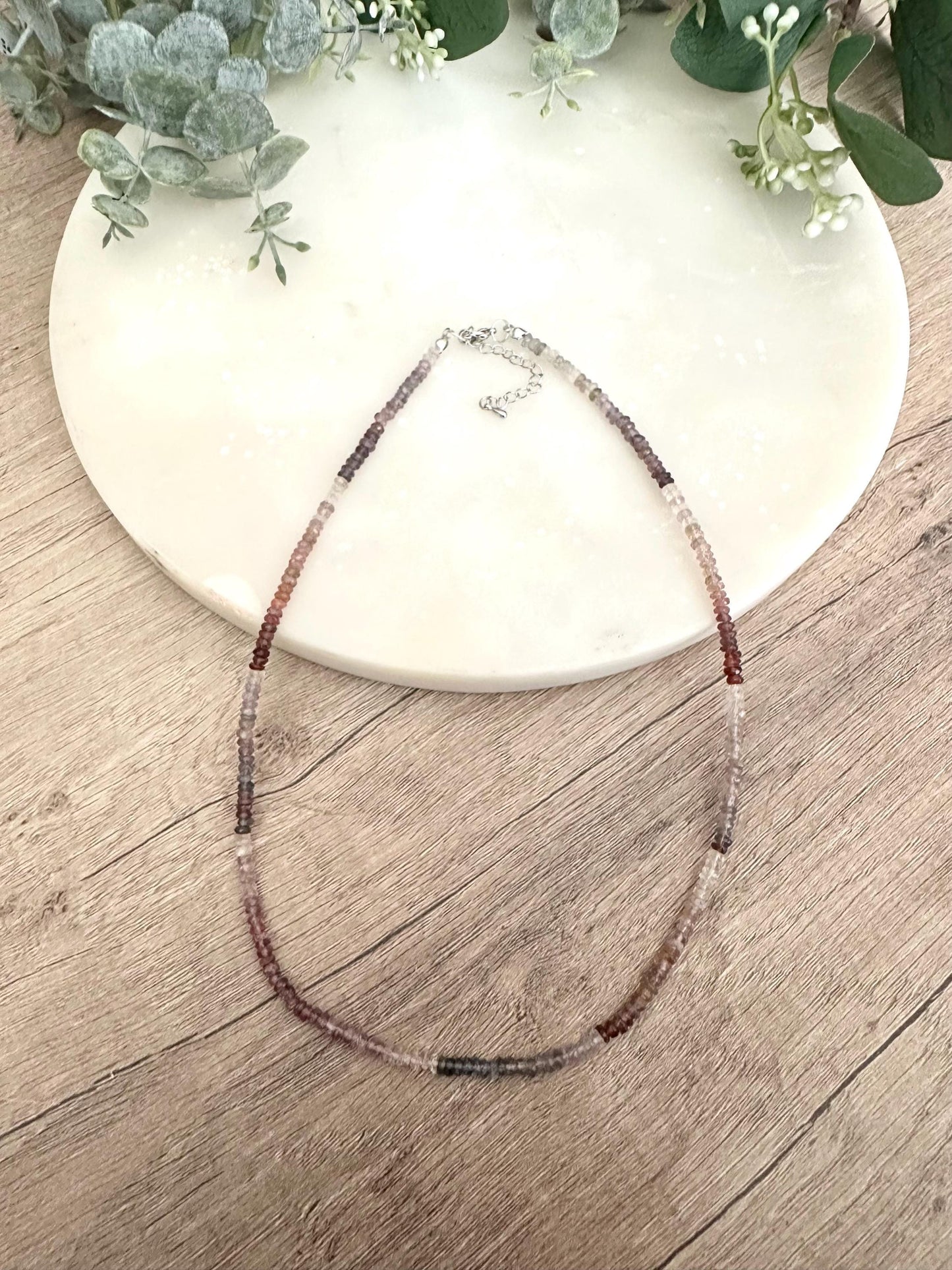 Multicolor Faceted Spinel Beaded  Necklace -Gift-Wedding-Bridesmaids